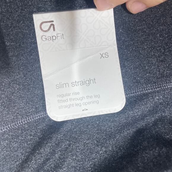 Gapfit XS Activewear Slim Straight Ankle Leggings Pants Gray Stretch - Picture 11 of 11